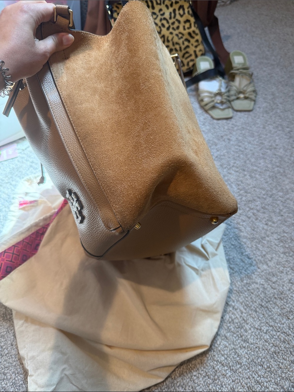 Tory Burch Brown Leather Tote - Open to Offers! - Picture 8 of 10